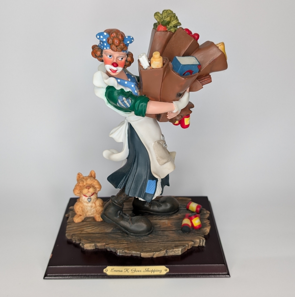 Charming Figurine with Groceries - Multicolor. "Emma K. Goes Shopping"